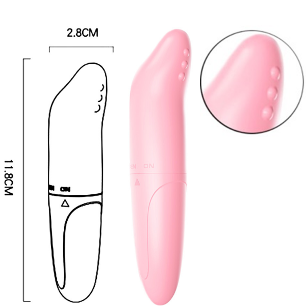 Vibrador Ponto G Feminino Bolinhas Estimuladoras na Ponta