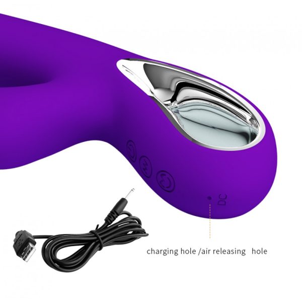 Vibrador Ponto G Com Sugador de Clitoris Jersey Pretty love - Image 2