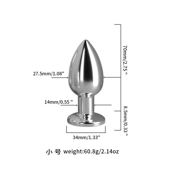 Plug anal de luxo em metal com 10 Vibração e Controle Remoto - Image 2