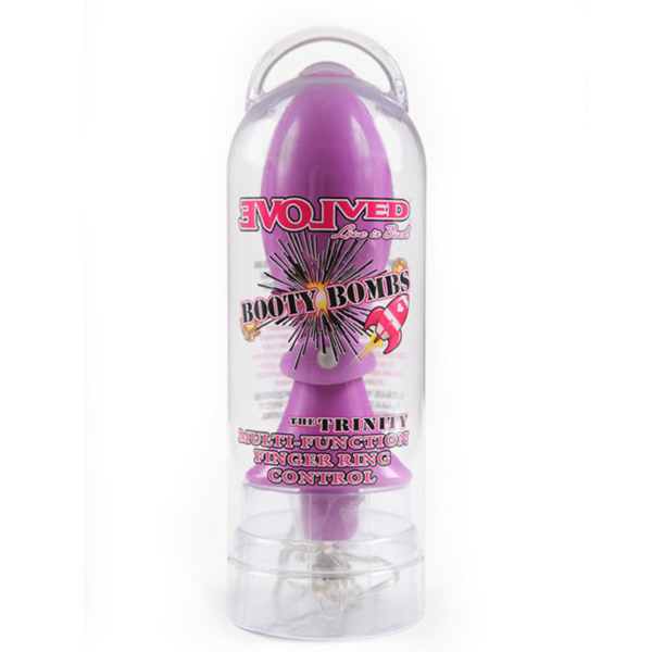 Vibrador Cônico Lilás Multivelocidade Evolved Booty Bombs - Image 4