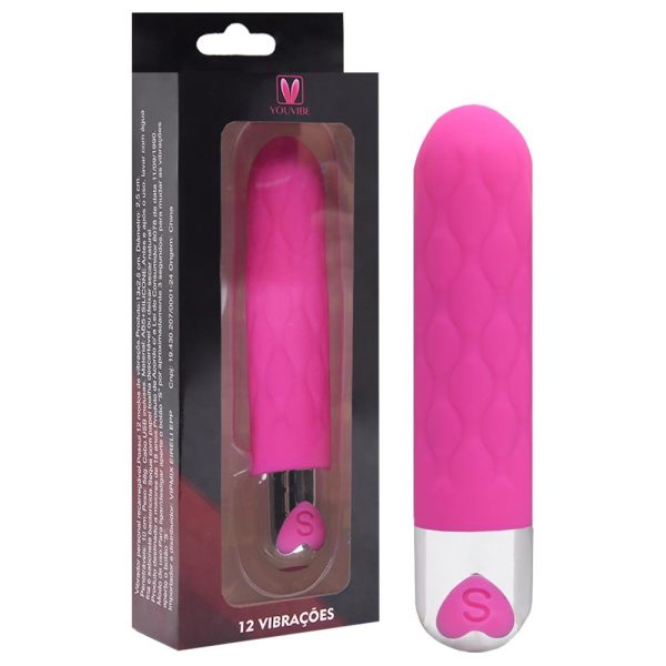 Vibrador Capsula Recarregável Com 12 Velocidades 13x2,5CM - Image 4