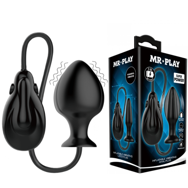 Plug Anal Inflável com Vibração - Mr Play I - Pretty Love