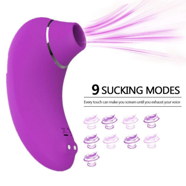 Sugador Estimulador de Clitóris 9 Modos Sucção Recarregável - Image 3
