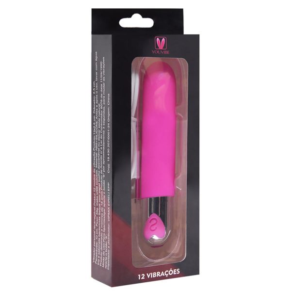 Vibrador Personal Liso USB Com 12 Modos de Vibração 13x2,5CM - Image 4