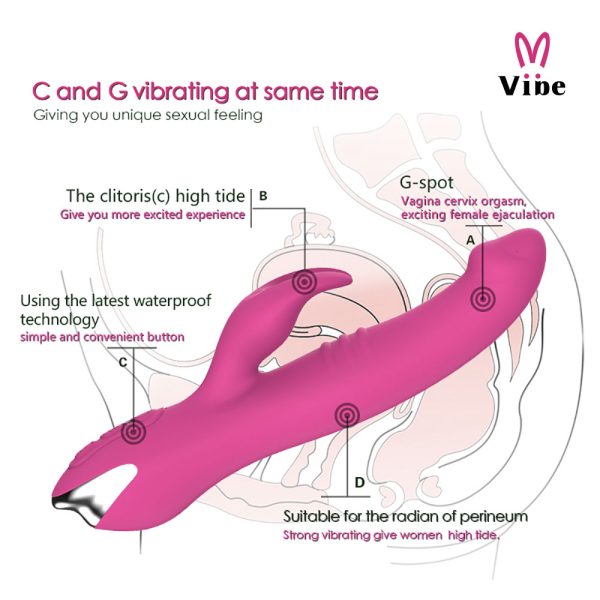 Vibrador Rotativo Com Estimulador Clitoriano Recarregável - Image 8