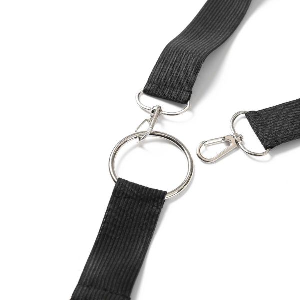 Suspensório Masculino Em Elástico Preto Com Anel Peniano 5,5 Cm - Image 3