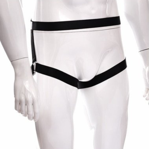 Cueca Masculina Jockstap em Elástico Aberta Preto