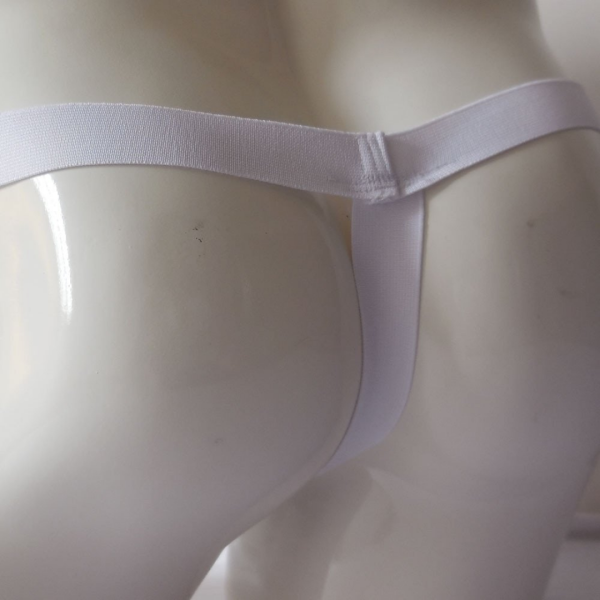 Anel Peniano Com Cueca Elástica Jockstrap Branco - Image 2