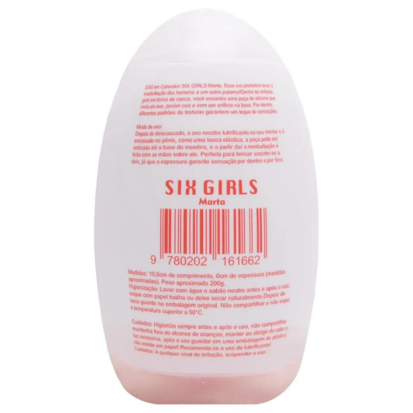 Masturbador Egg Ovo Vagina Em Cyberskin - Six Girls - Marta - Image 5