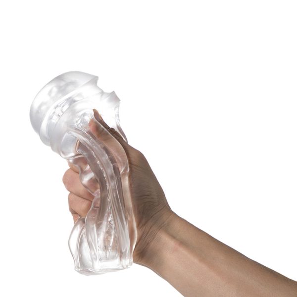 Masturbador lanterna Texturizada Em Silicone Transparente - Image 7
