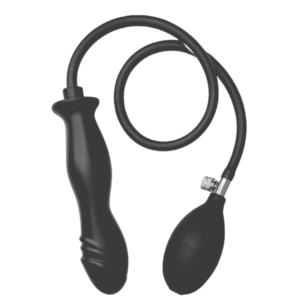 Plug Anal Em Silicone Macio Inflável Pênis Escalonado