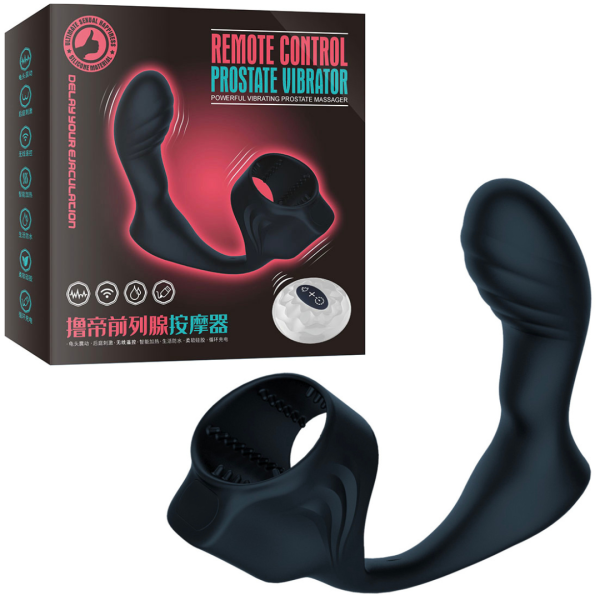 Vibrador Capa Peniana e Estimulador de Clitóris Com Controle