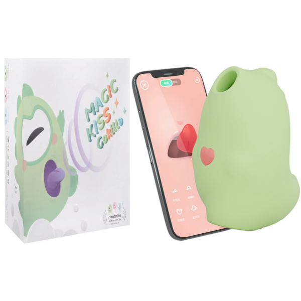 Vibrador Com Sucção e Lingua Estimuladora Magic Kiss Gokilla