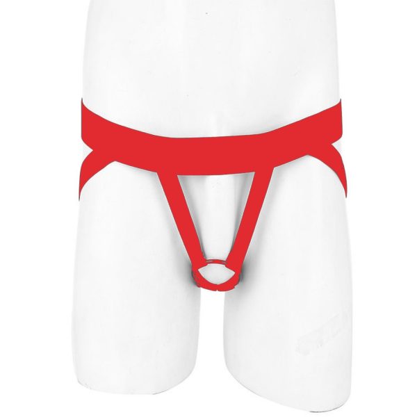 Anel Peniano 6 Cm e Cueca Masculina Jockstap Elástico Vermelho