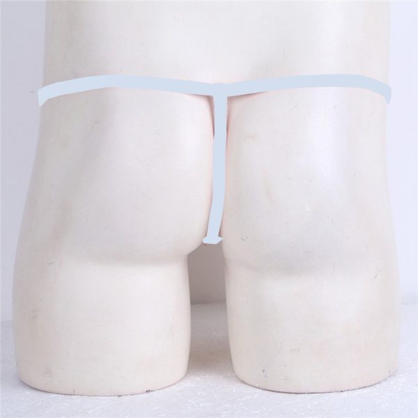Anel Peniano e Cueca Tanga Fio Dental Masculina Jockstrap Branco - Image 2
