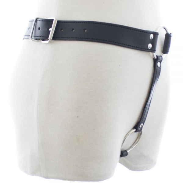 Anel Peniano 4,5 Cm Com Cinto Masculino e Suporte Para Próteses
