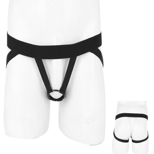 Cueca Masculina Jockstap em Elástico Preto com Anel Peniano 6Cm - Image 3