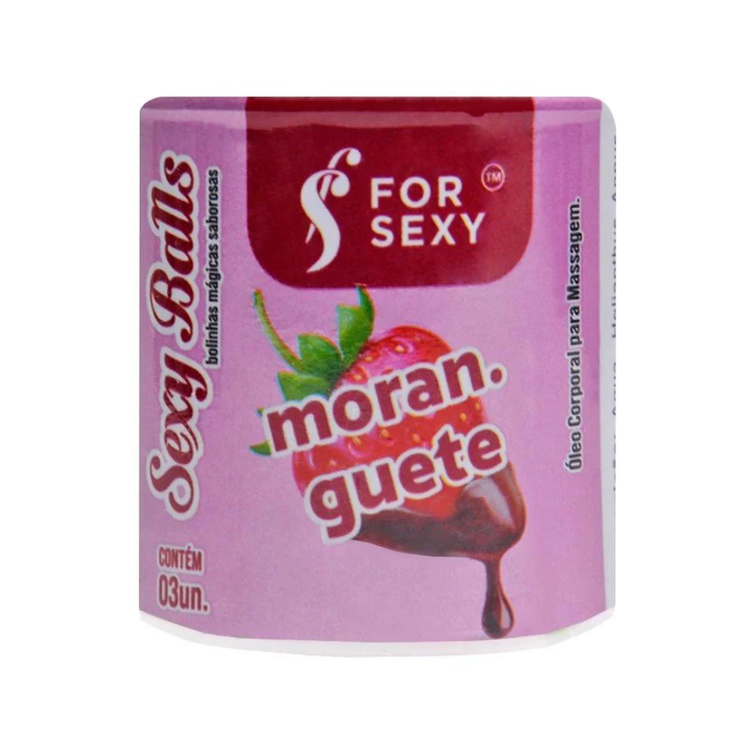 Bolinha Mágica Sexy Ball Sabor Moranguete 03 Uni. For Sexy