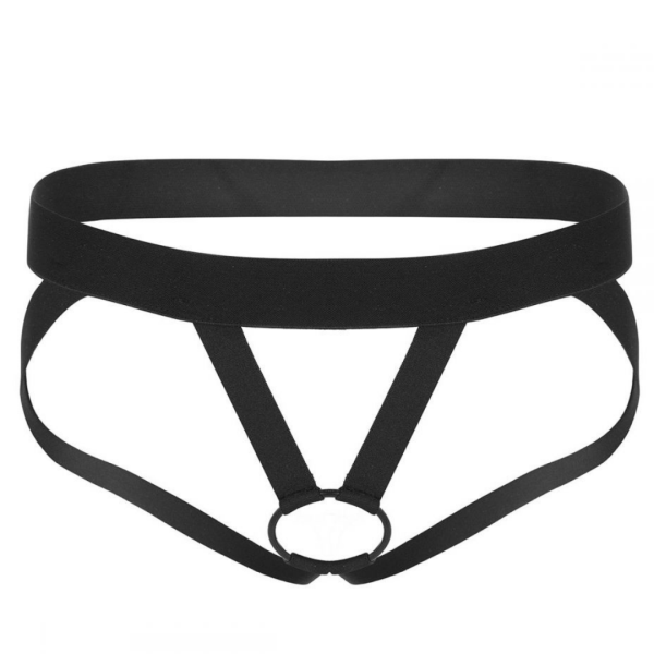 Cueca Masculina Jockstap em Elástico Preto com Anel Peniano 6Cm - Image 5