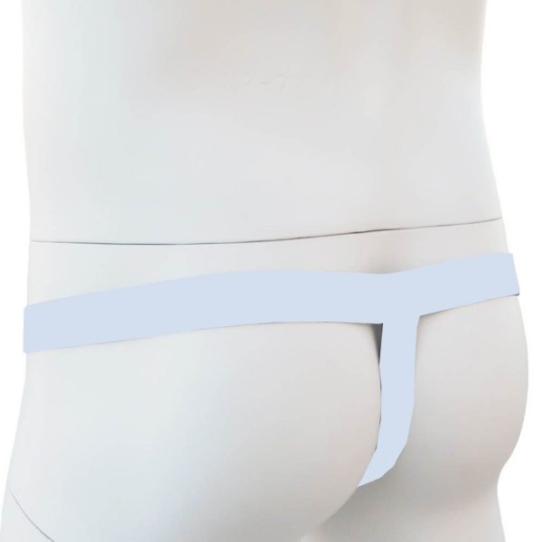 Anel Peniano Com Cinto Jockstrap Masculino Em Elástico Branco - Image 2