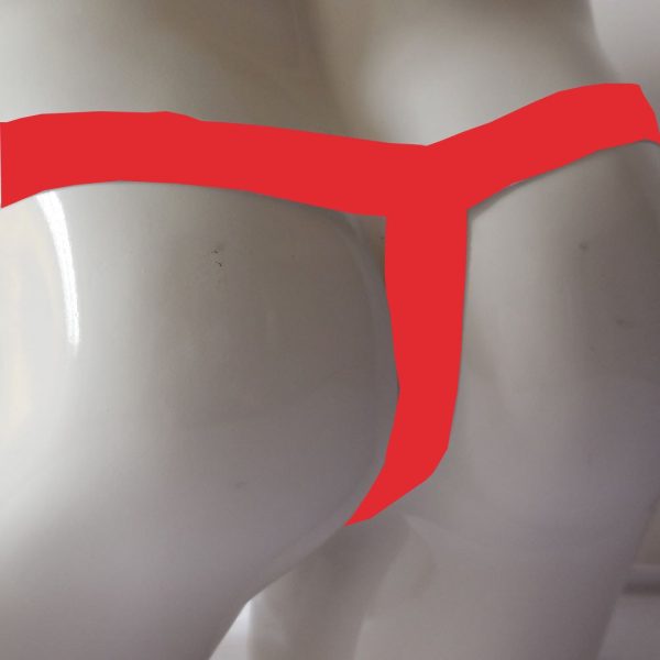 Anel Peniano Com Cueca Elástica Jockstrap Vermelho - Image 2