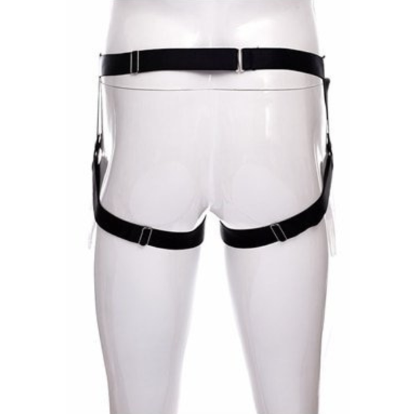 Cueca Masculina Jockstap em Elástico Aberta Preto - Image 2