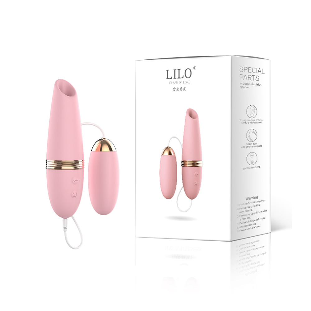 Capsula Com Estimulação Dupla Sucção Vibrador Recarregável