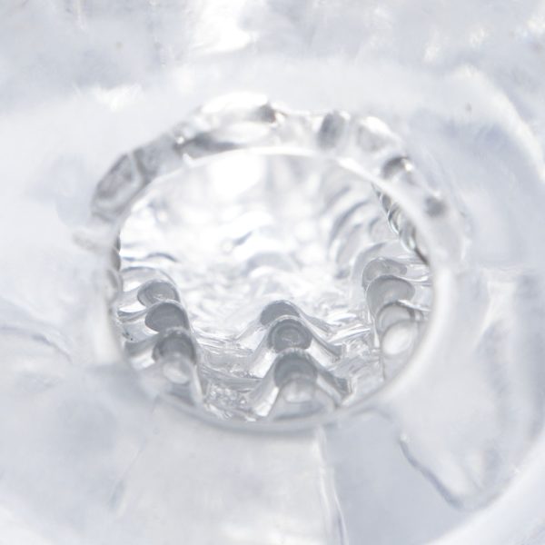 Masturbador lanterna Texturizada Em Silicone Transparente - Image 3