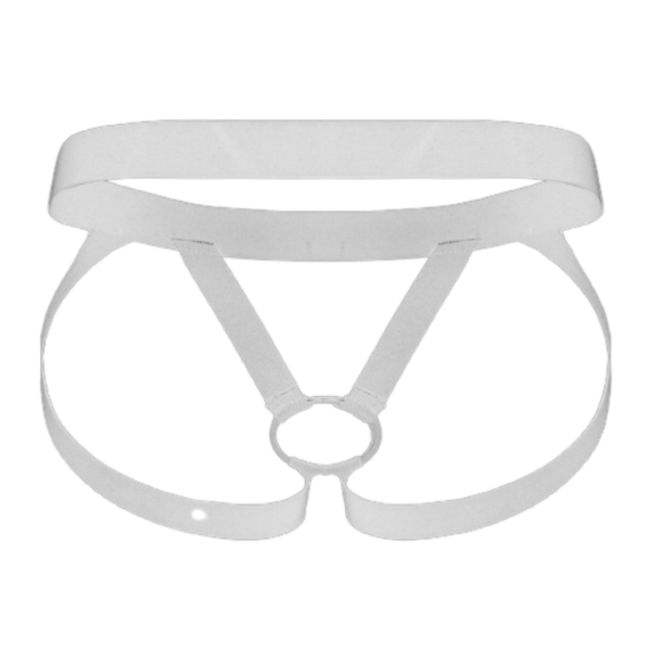 Cueca Masculina Jockstap em Elástico Branco e Anel Peniano 3,5 Cm - Image 4