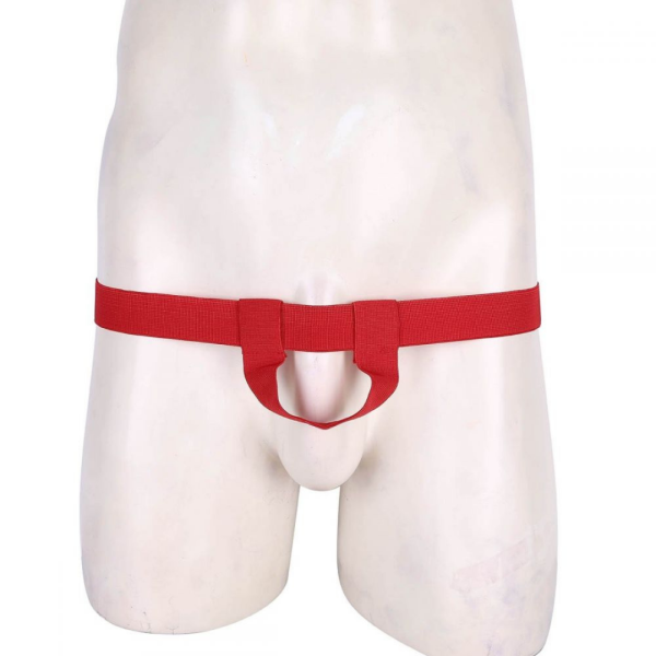 Cinto Masculino com Anel Peniano em Elástico Vermelho - Image 4
