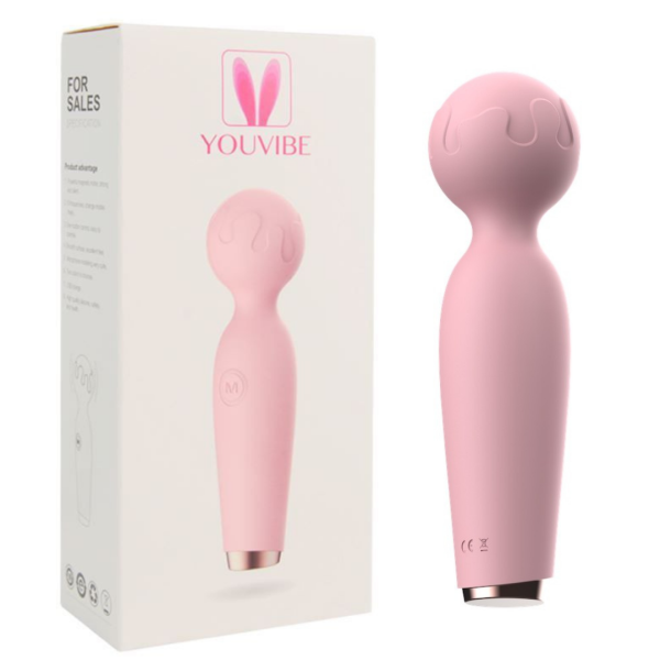 Massageador Vibrador Corporal Em Silicone Macio 10 Vibrações Magic Wand