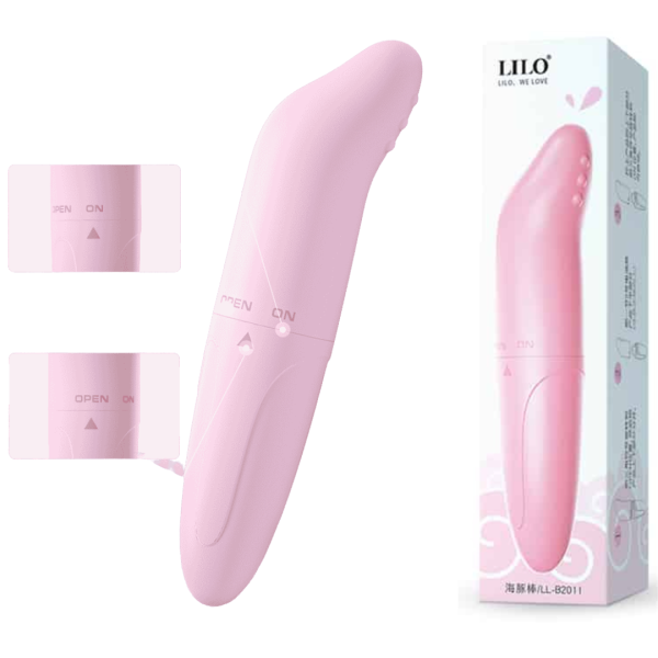 Vibrador Ponto G Estimulador de Clitóris Com Cerdas na Ponta