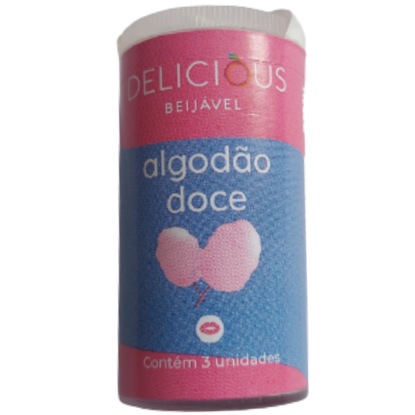 Bolinha Beijável No Sabor Algodão Doce 03 Uni. Delicious