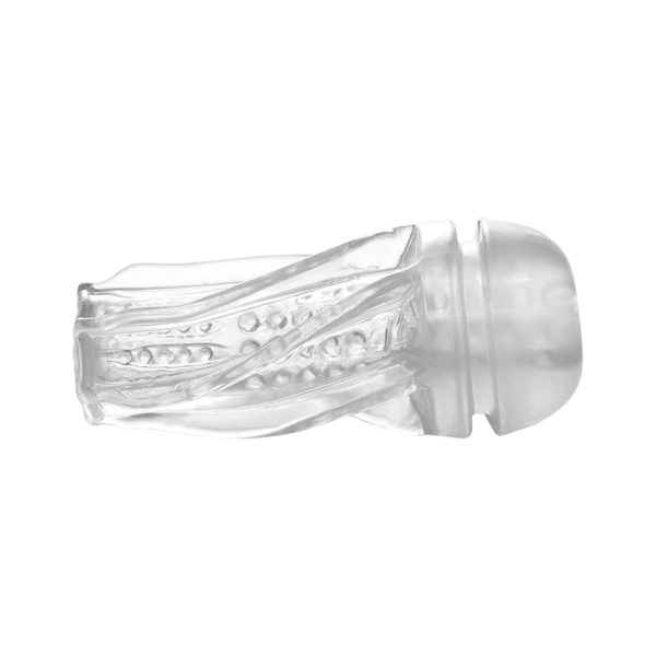 Masturbador lanterna Texturizada Em Silicone Transparente - Image 4