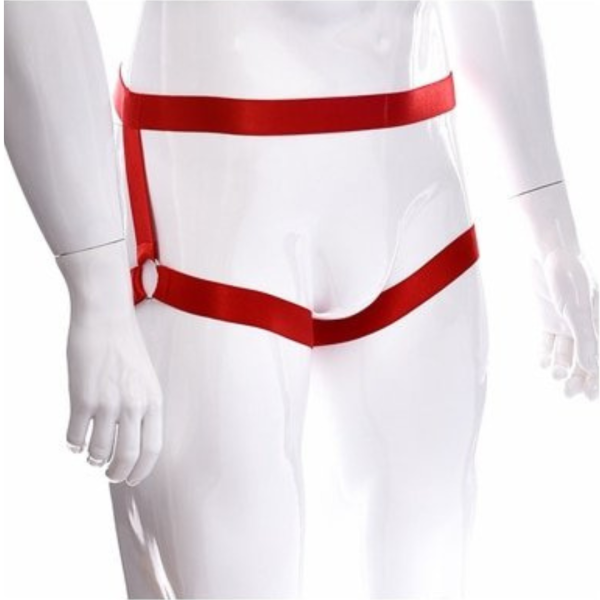 Cueca Masculina Jockstap em Elástico Aberta Vermelho - Image 3