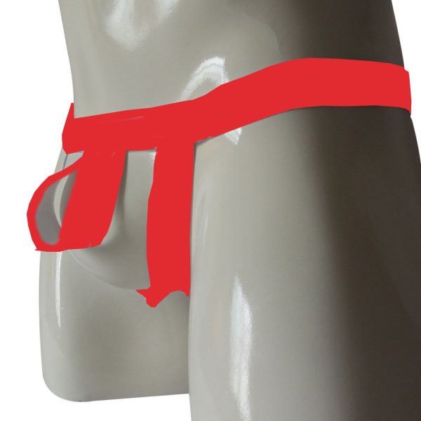 Anel Peniano Com Cueca Elástica Jockstrap Vermelho