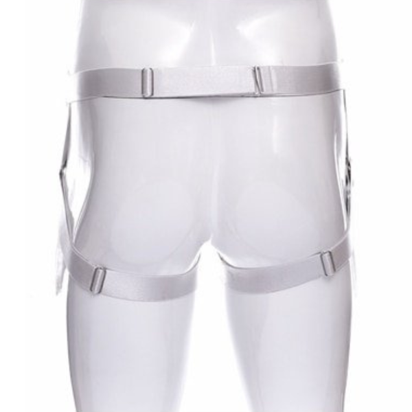 Cueca Masculina Jockstap em Elástico Aberta Branco - Image 2
