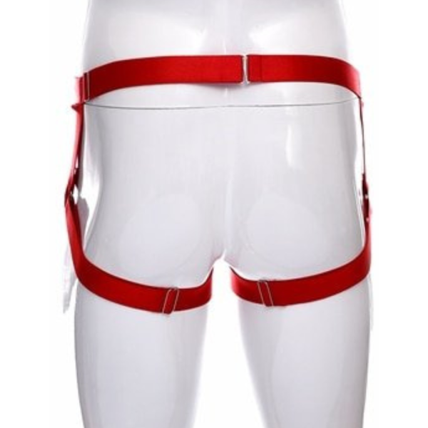 Cueca Masculina Jockstap em Elástico Aberta Vermelho - Image 2