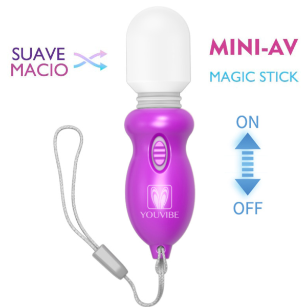 Mini vibrador chaveiro com a cabeça flexível e Macio YouVibe