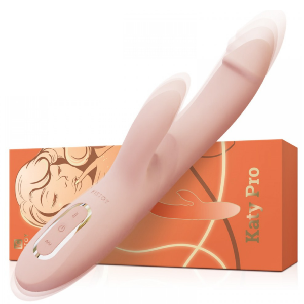 Vibrador Com Vai e vem e Estimulador de Clitóris - Katy Pro