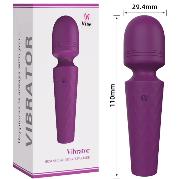 Massageador Mini Varinha Magica Recarregavel Com 10 Vibração