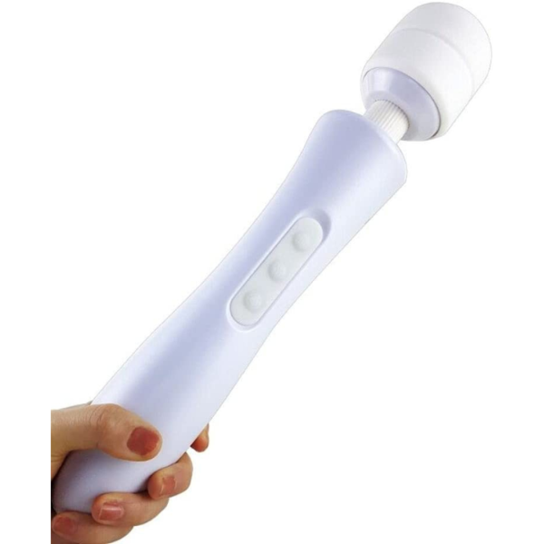 Massageador Varinha Mágica Flexível Branca Aveludado USB - Image 5