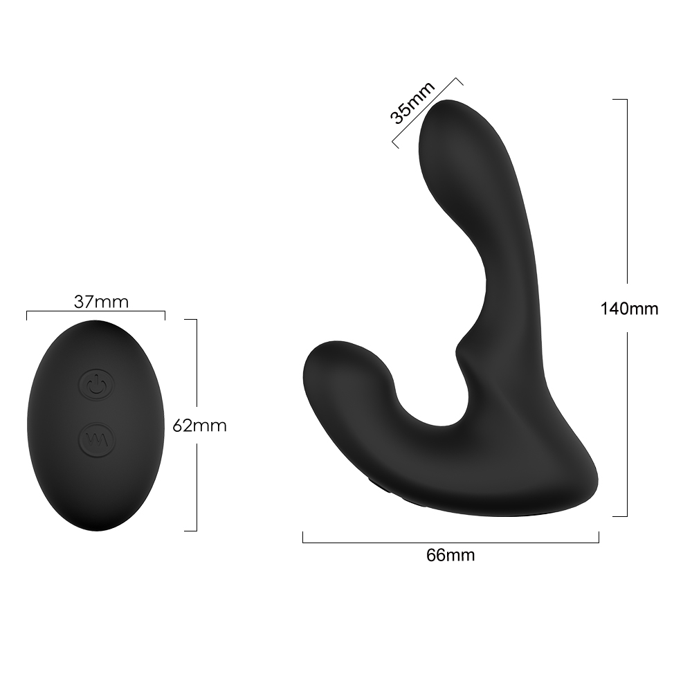 Vibrador Landys Estimulador de Próstata Silicone Controle Remoto - Imagem 8