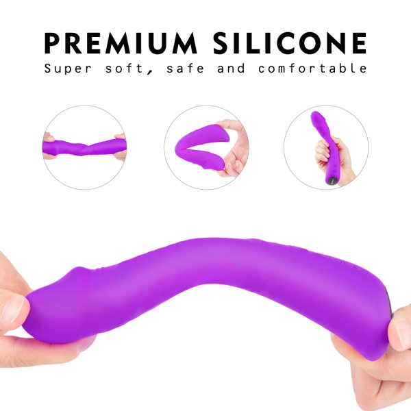 Vibrador Estimulador Ponto G Macio Sunshine Roxo 9 Vibrações - Image 2