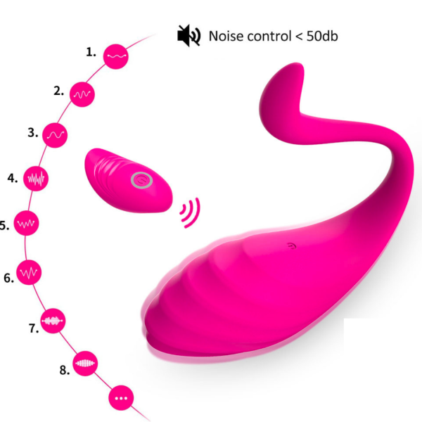 Vibrador Capsula com Controle e 10 Vibração, Recarregável
