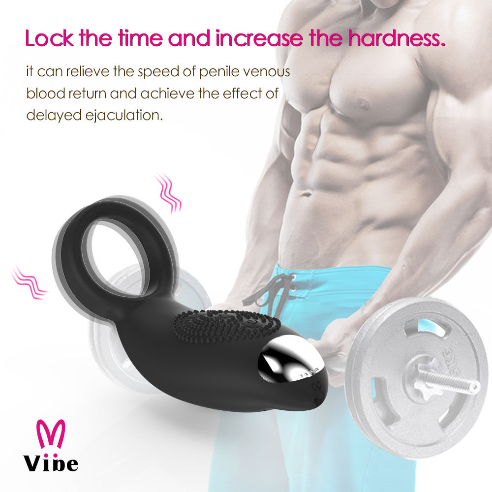 Anel Peniano Com Estimulador Multivelocidade Recarregável - Imagem 7