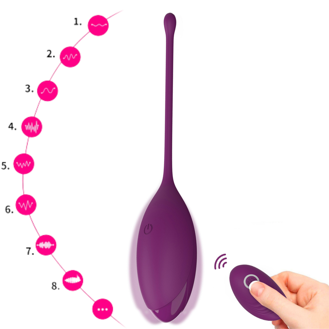 Capsula Vibratória com Controle 10 Velocidades Recarregável