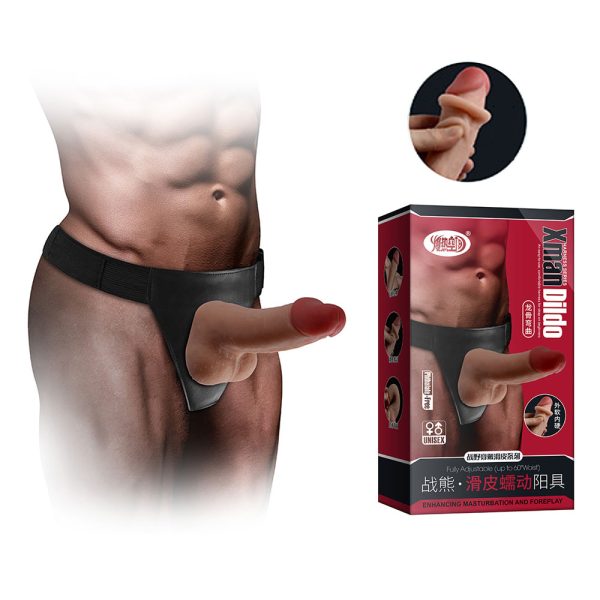 Cinta peniana com pênis de dupla densidade - Xman Dildo