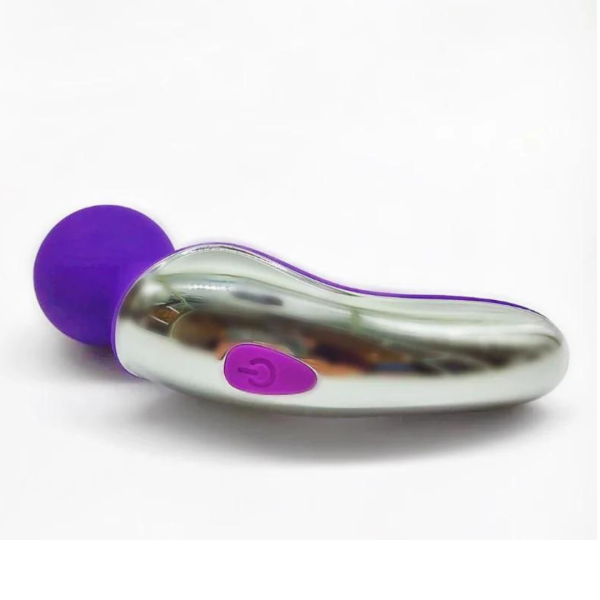 Vibrador Massageador Eve Varinha Magica Prata Estimulador de Clitóris