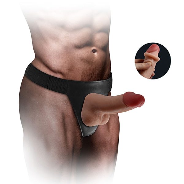 Cinta peniana com pênis de dupla densidade - Xman Dildo - Image 4